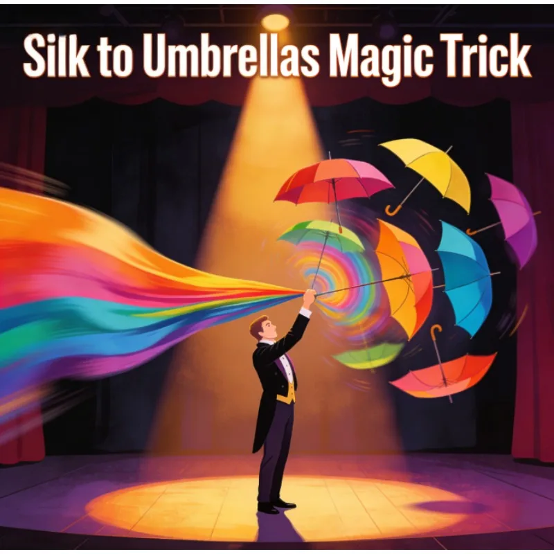 silk-to-umbrellas-magic-trick-–-scarves-magia-magician-gimmick-stage-illusion-prop-funny-mentalism-classic-toys-four-umbrellas