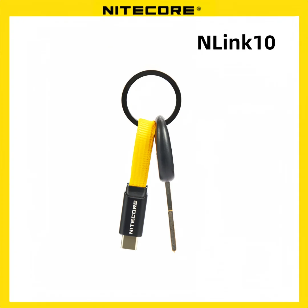 NITECORE NLink10 كابل Type-C تخزين مغناطيسي USB-C 60 واط كابل شحن سريع 7 سنتيمتر قصير مزدوج للهاتف بنك الطاقة مصباح يدوي