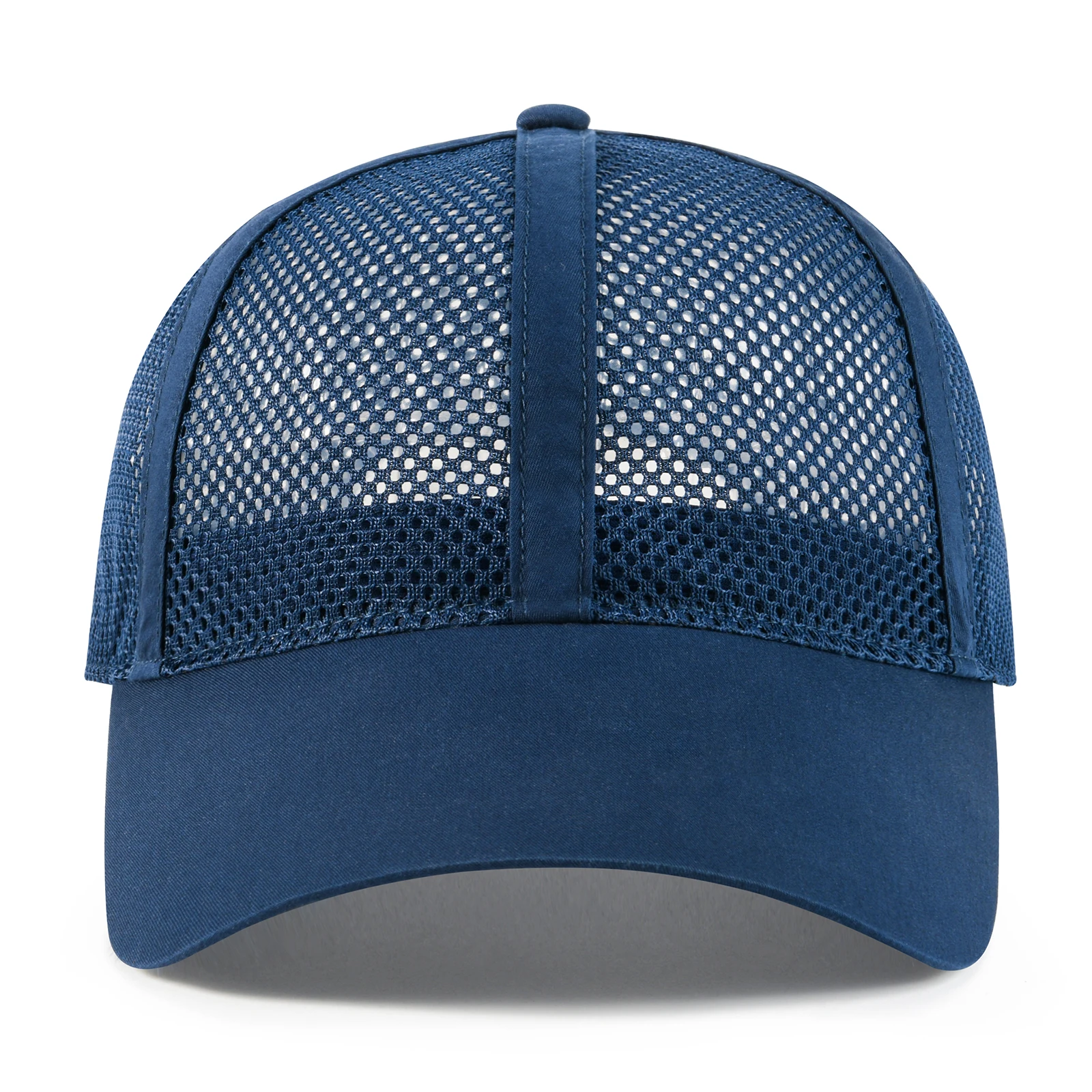 Unisex Breathable Baseball Cap Adjustable Solid Color Lightweight Mesh Casual Sports Hat for Running Hiking BDMZ917