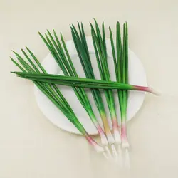 Fake Vegetable Realistic Artificial Green Onion Plant Fake Simulation Vegetable PU Imitation Scallions Model Snapshot