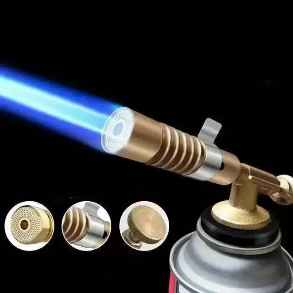 BBQ Torch Gas Burner  Portable Welding TPortable Flame Gun Butane High Temperature Welding Gas Lighter Torch Outdoor Camping