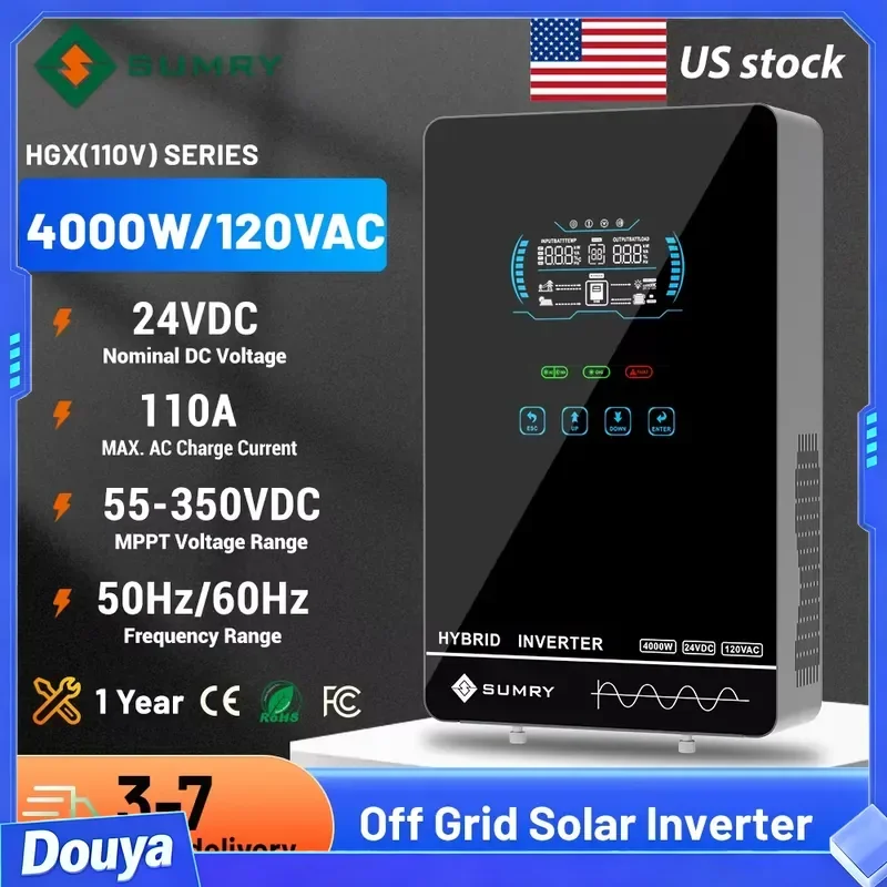 Sumry 4KW 120V Off Grid Solar  - Pure Sine Wave Inverter 评论和价格