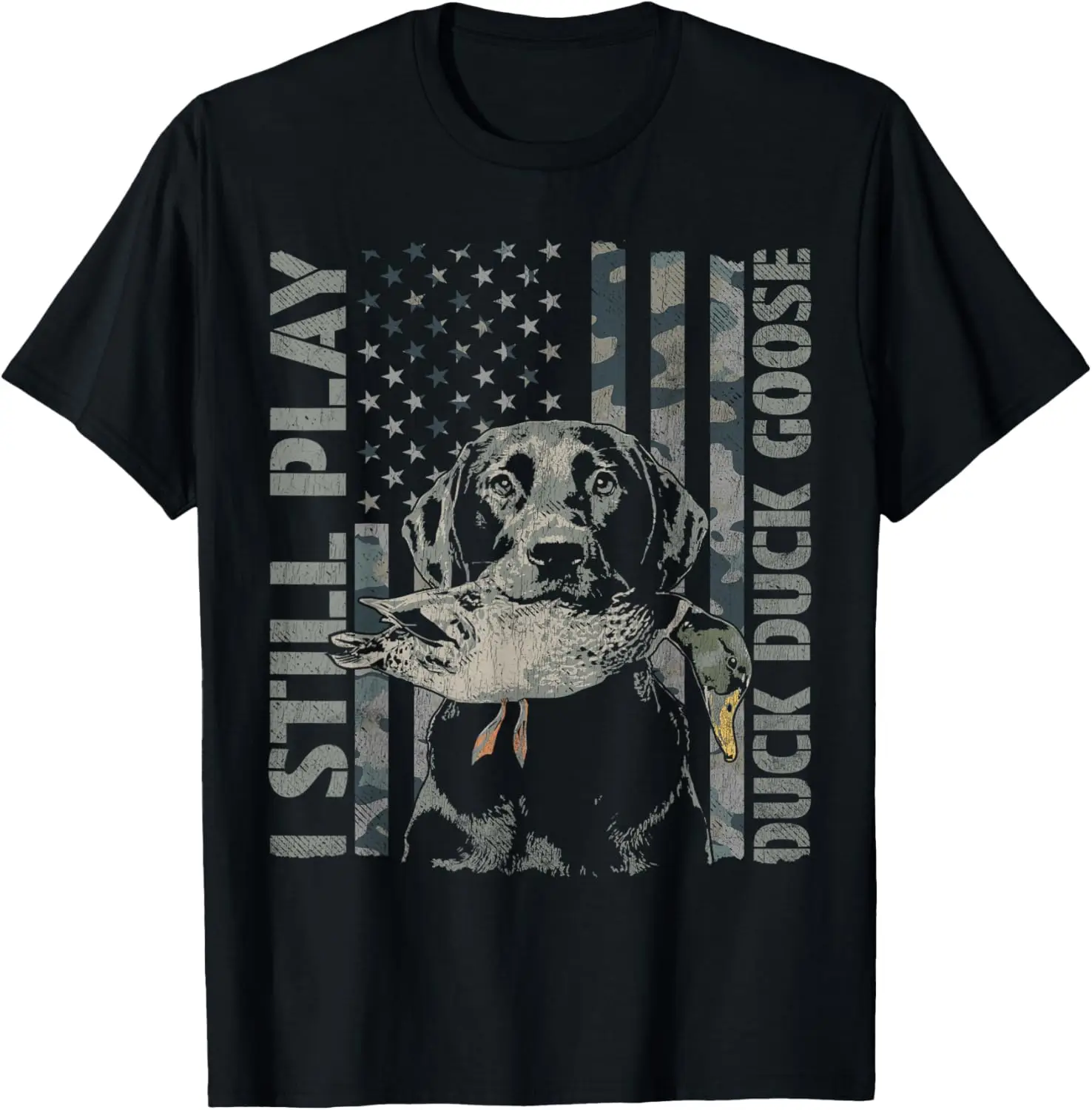 Duck Hunting Funny Hunter T-Shirt 100% Cotton Trendy Y2K Short-Sleeve Tee-Soft, Quick-Drying, Moisture-Wicking; Ideal Sports