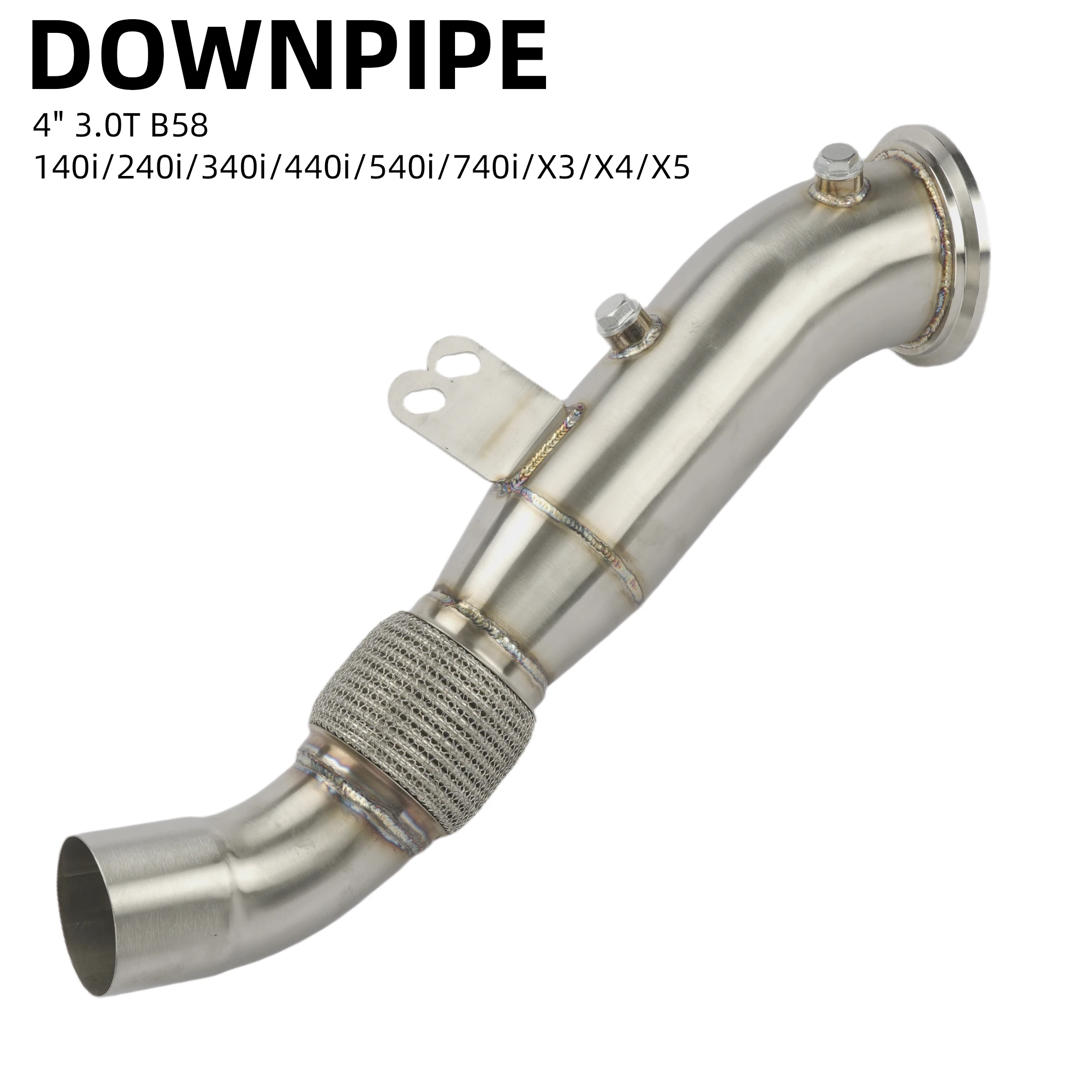 Car Downpipe for BMW B58 Engine 340i 440i 540i 740i xDrive M140i M240i M340i X3 X4 X5 G01 G02 G05 Toyota Supra MK5 A90 A91