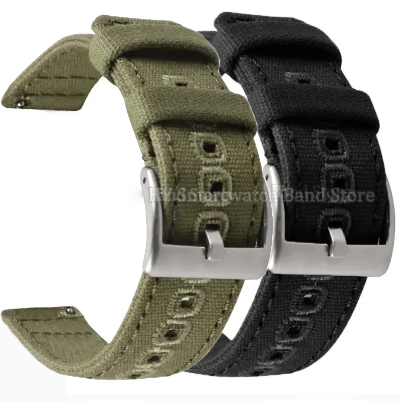 Cinturino in tela intrecciata da 18mm 20mm 22mm per Samsung Galaxy Watch 3/4/5/6 40mm 44mm Classico 46/42mm Bracciale a sgancio rapido per Seiko