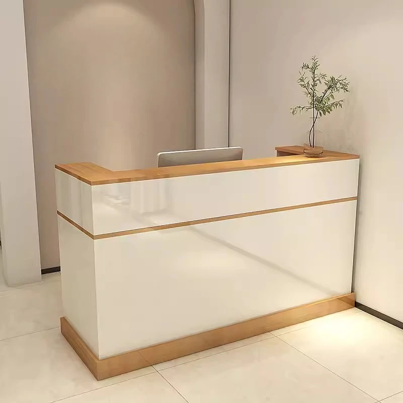 Salon Beauty Reception Desks Modern Simple Minimalist Design Reception Desks Unique Company Mostrador De Tienda Trendy Furniture