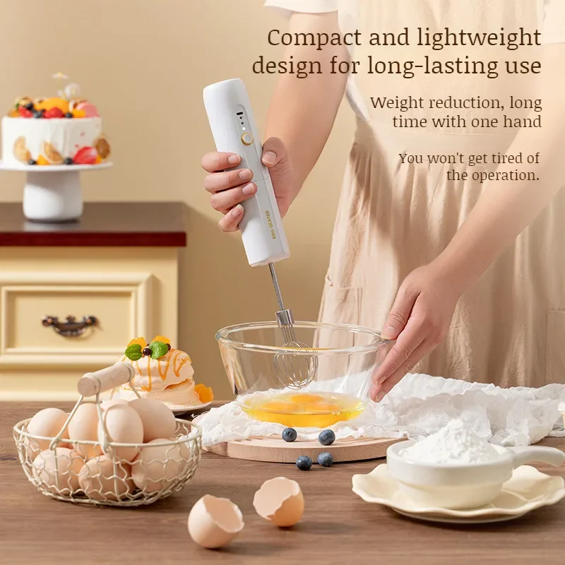 Handheld Dual Purpose Electric Whisk Egg Whites Cream Whipper Folding Baking Tools Handheld Whisks