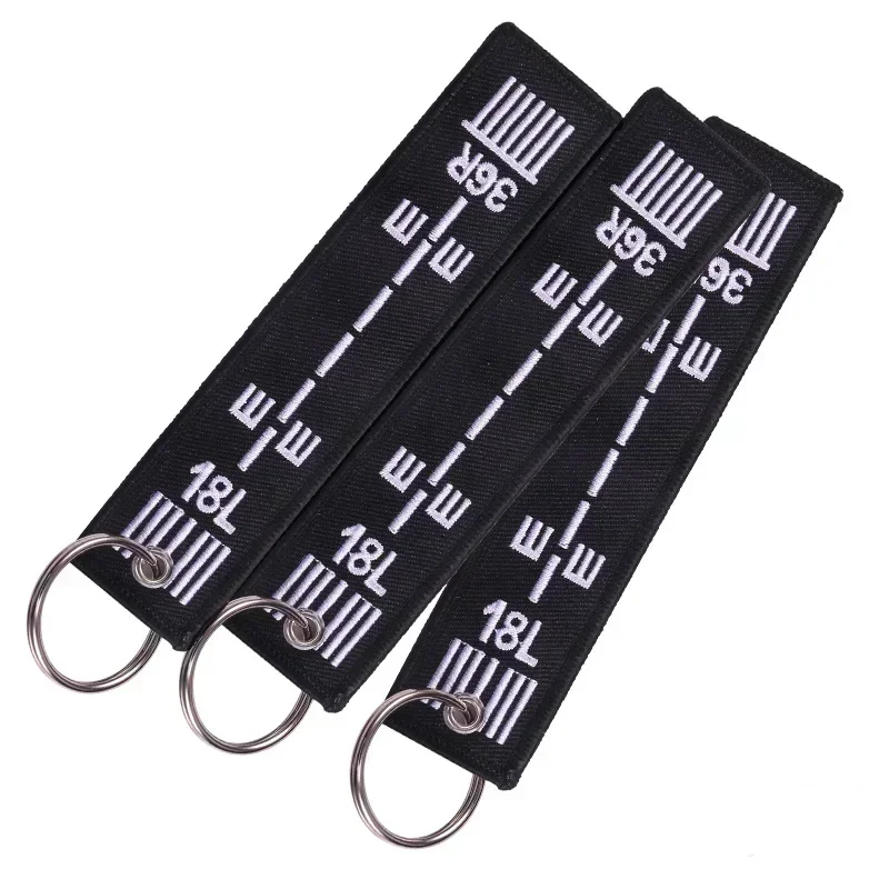 REMOVE BEFORE FLIGHT Motorcycle Keychain For Men And Women Multicolor Embroidered Keyring Car Bag Key Jet Tag Chains