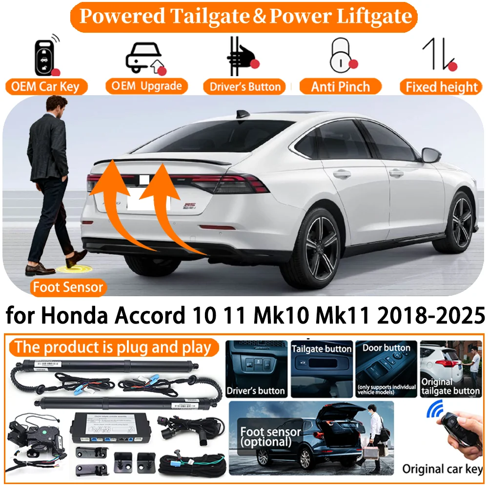 

Car OEM Smart Powered Tailgate system for Honda Accord 10 11 Mk10 Mk11 2018-2025 Automatic Electric Power Tailgate Strut kit