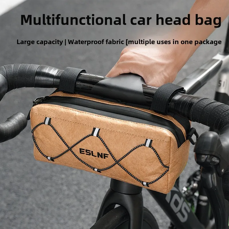 

Bike Bag Double Layer Keep Cold Waterproof Mountain Road Bike Front Handlebar Bag Head Bag Cycling Equipment