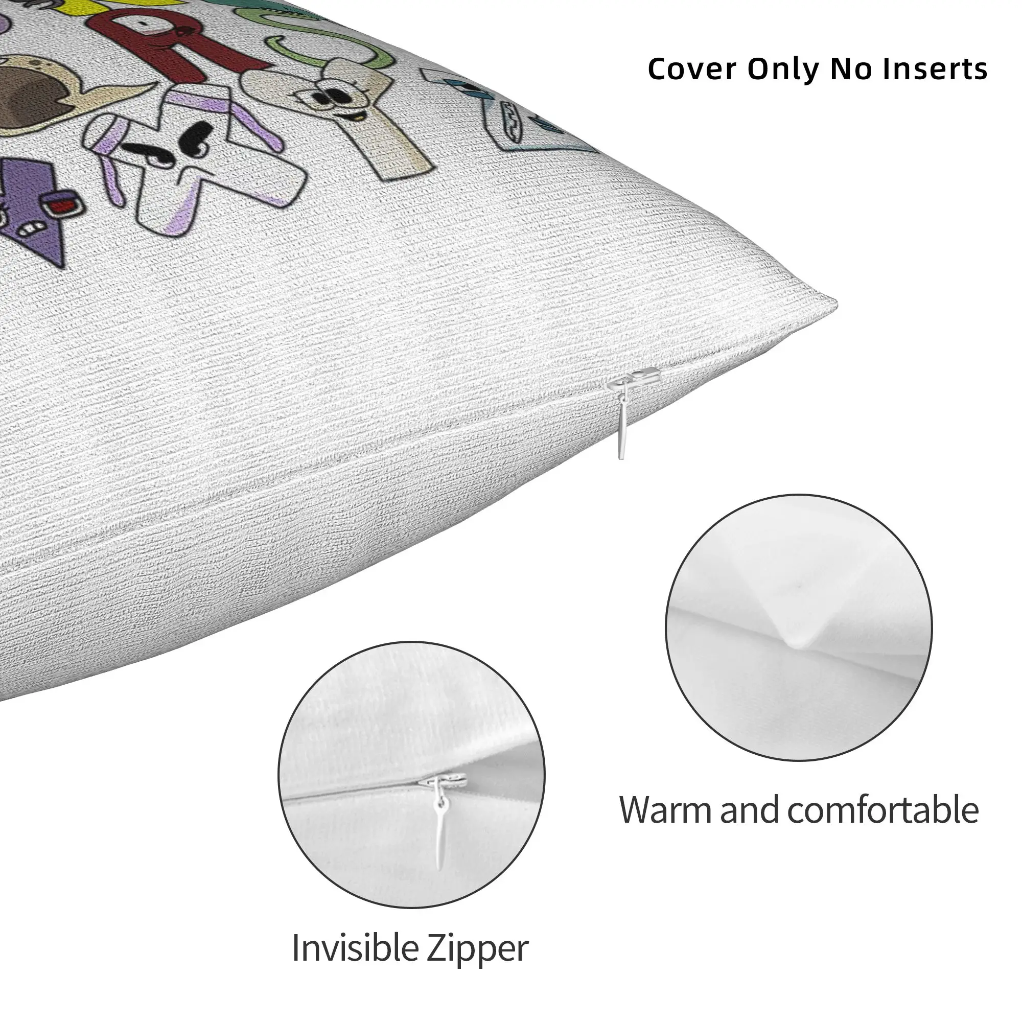 Alphabets Villain Letter Abc Lores Pillowcase Polyester Cushion Cover Gift Boys Matching Evil Throw Pillow Case Cover Seater