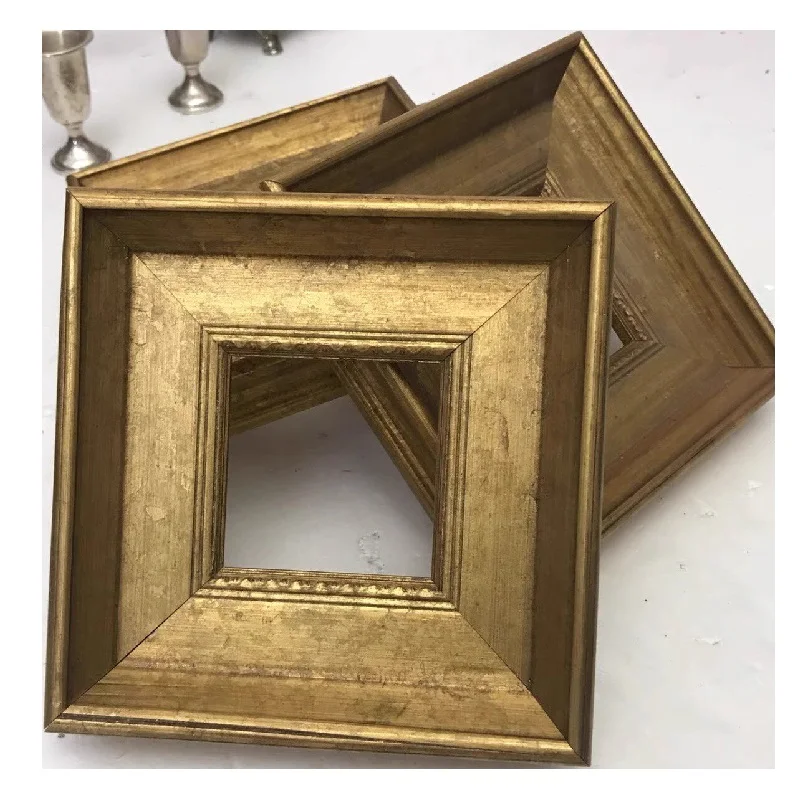 Gold Oil Painting Frame, Photo Picture Frame, Empty Outer Frame