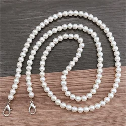 Anti Loss Pearl Crossbody Mobile Phone Chain Versatile 8MM Pearl Gold/silver Buckle Long-style Universal Mobile Phone Pendant