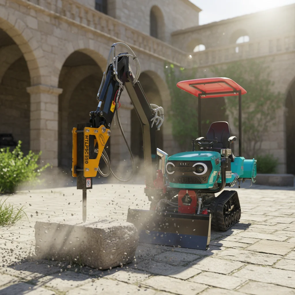 

Garden Farm Crawler Tractor 35HP EPA with Excavator Accessories Cultivation Tool