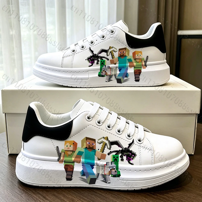 Minecrafts Adult Men Women Student Solid Color Easy To Wear Lightweight Comfortable Wear-resistant Trendy Casual Sneakers Gift