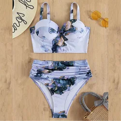 2024 Push Up Brazilian Bikinis Swimwear Women Swimsuit High Waist Bikini Set Bathing Suit Female Summer Beach Wear Biquini