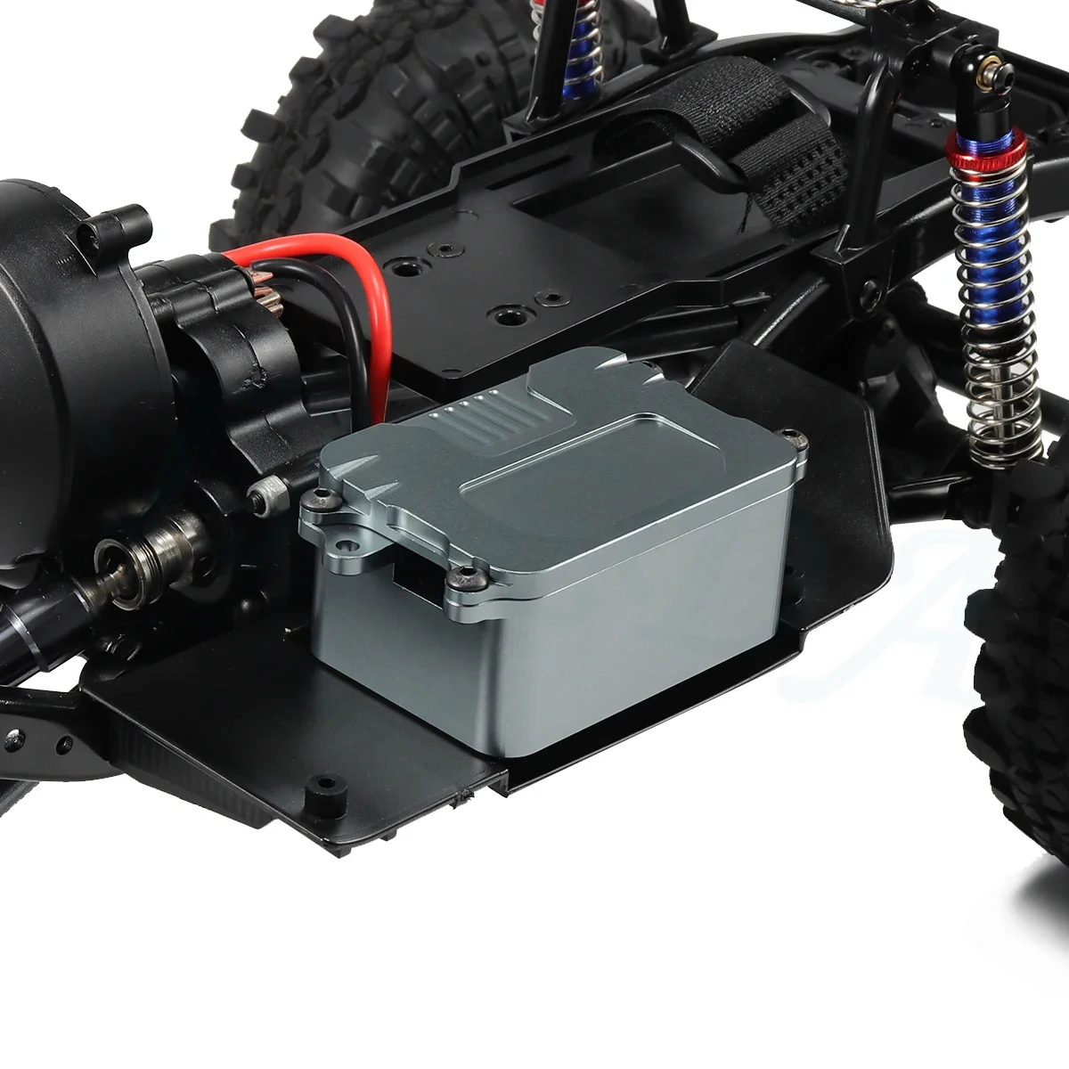 Boîte de réception en alliage d'aluminium CNC, plateau électronique ESC, boîte d'équipement pour voiture 1/10 RC Rock Crawler Axial SCX10 D90 D110 châssis bricolage