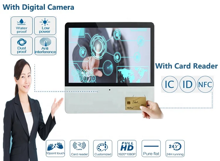 Fingerprint Sensor Finger Print Attendance System Facial Recognition Camera Time Attendance Machine