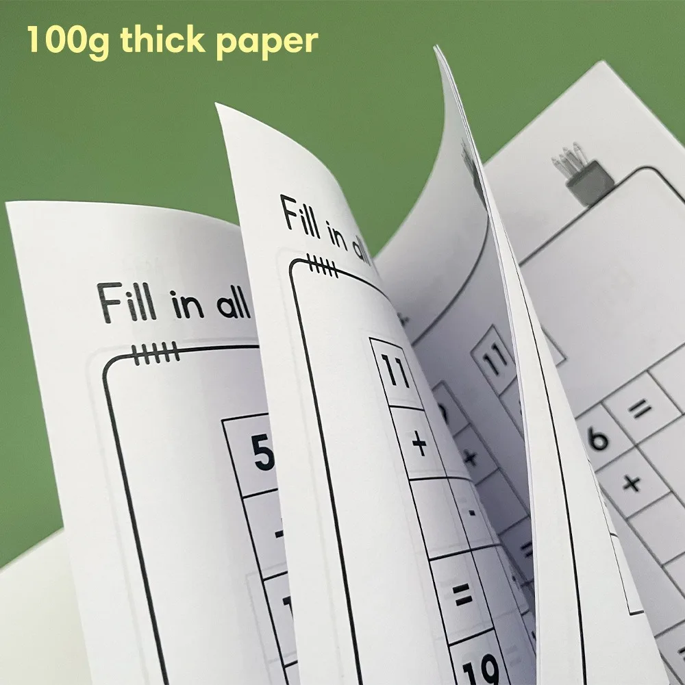 

Math Workbook for Kids Ages 5-8 Math:Math Crossword Puzzles Addition and Subtraction Workbook