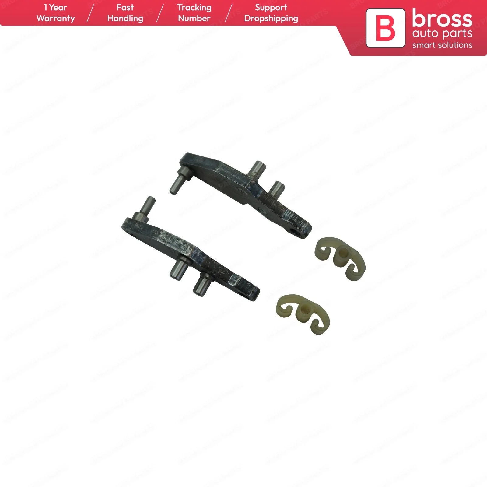 Bross Auto Parts BSR552FBA Sunroof Sliding System Repair Set for Renault Clio 2 Fast Shipment Free Shipment Shipping From France