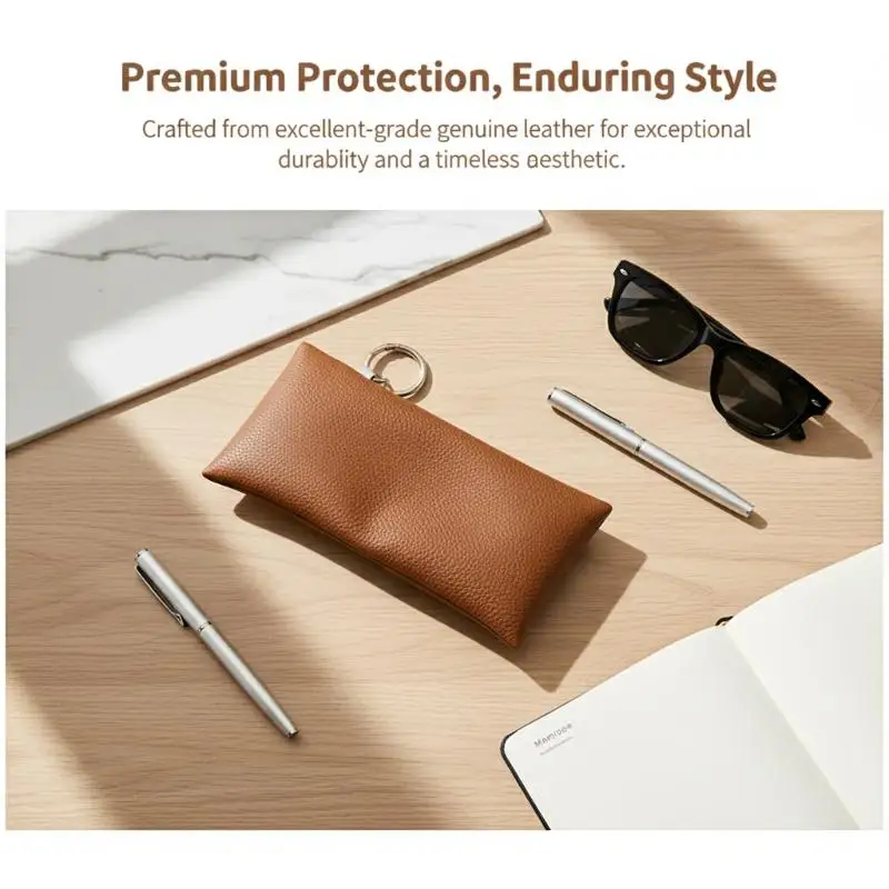 Portable Automatic Closing Sun Glasses Case Soft Shell PU Leather Eyewear Storage Bag Waterproof Glasses Box Eyewear Accessories