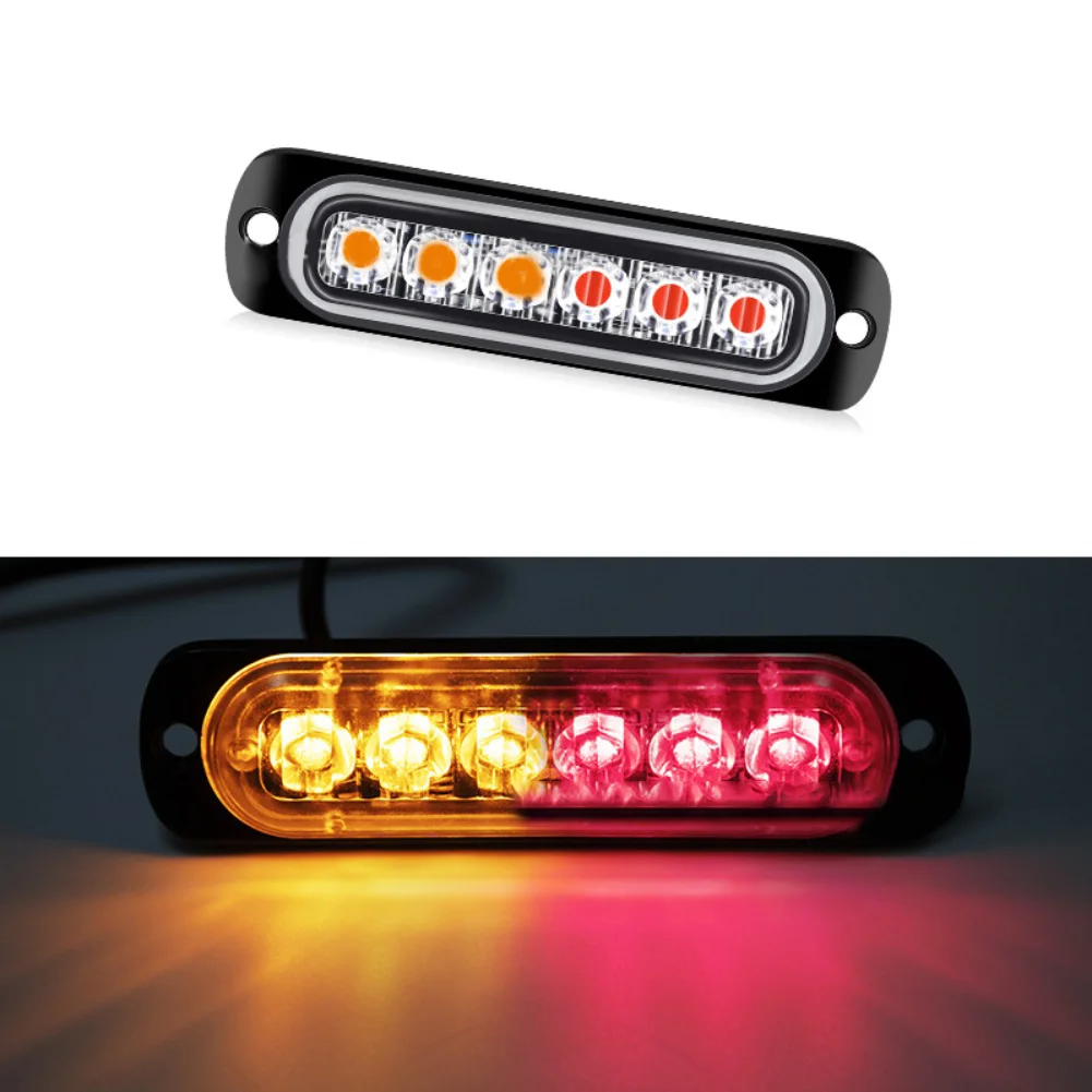 

Marker Lamp Black Truck Side Light Low-profile Mount Ultra-thin Profile 6 LEDs ABS PC Housing 6500-7000K White