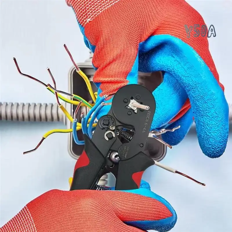 

Y50A-Cable Crimping Tool Ratchet High Carbon Steel Crimping Plier Wear-Resistant Wire Terminals Crimper For Electrical Wire