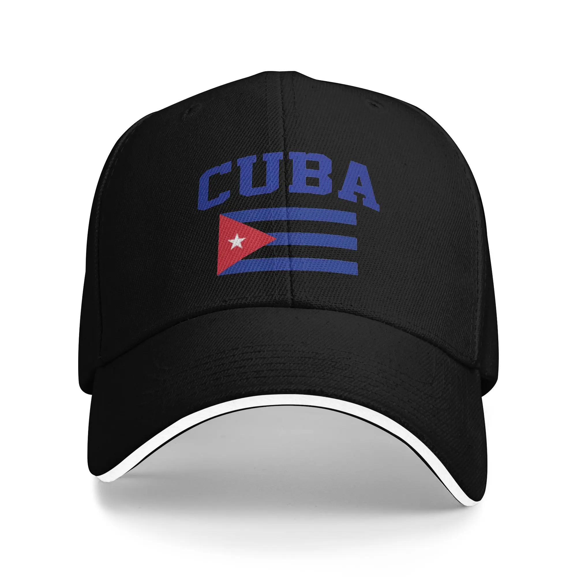 Cuba Flag Hiking Baseball Caps  Mens  Personalized Hip Hop Trucker Cap For Women Pool Party Coquette Hat