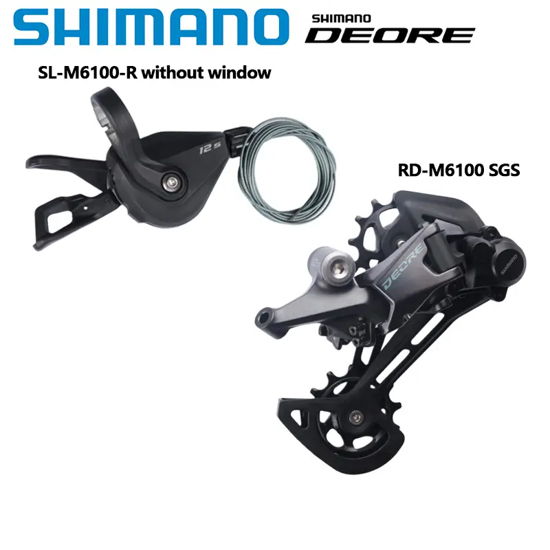 Shimano deore SL-M6100 direita RD-M6100 sgs 12 velocidades shifter desviador traseiro original para bicicletas de montanha mtb peças de equitação