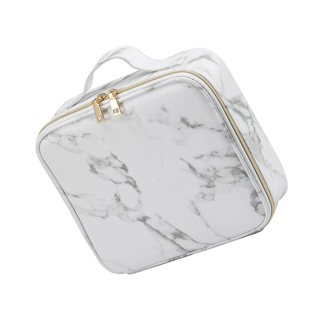 

Marbling Bag Polyester PU Compact Lightweight Travel Storage Tote Handheld Gym Camping Bathroom Outdoor Activity Makeup