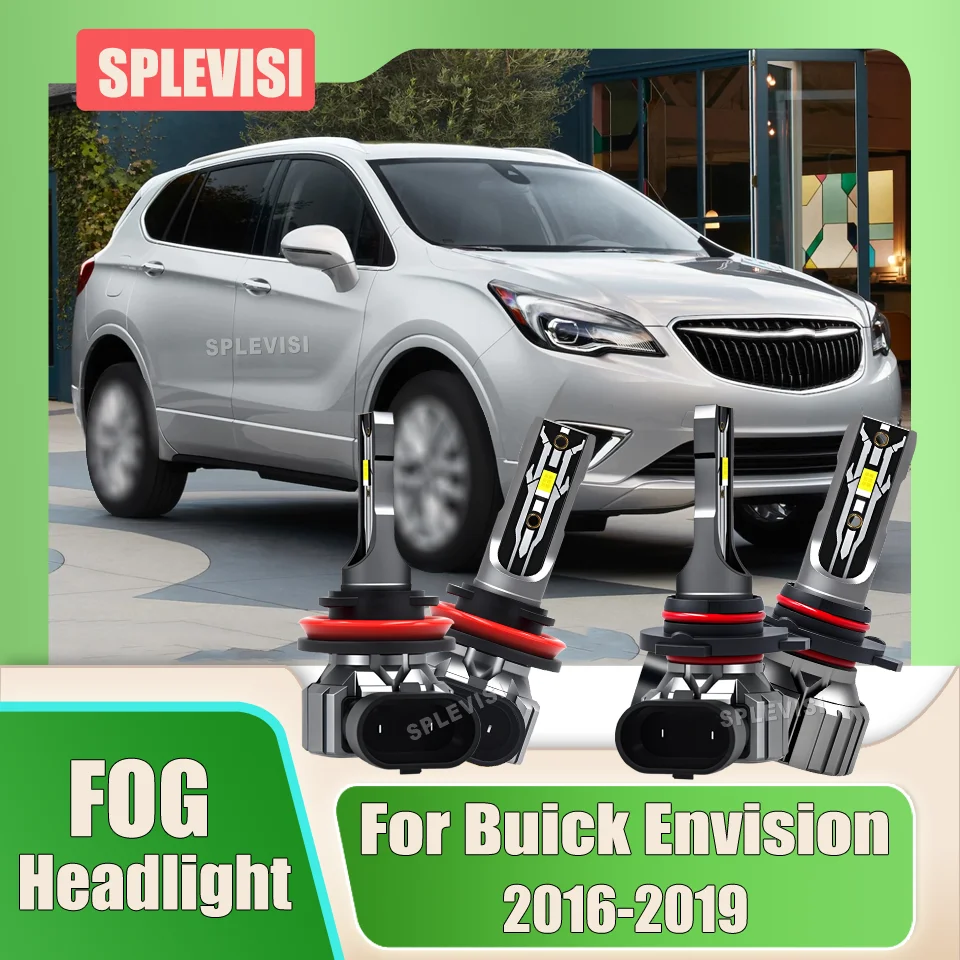 

2/4PCS 7500LM/Bulb 300% Brighter 12V 9012 H11 LED Headlights Foglight IP68 Waterproof For Buick Envision 2016 2017 2018 2019