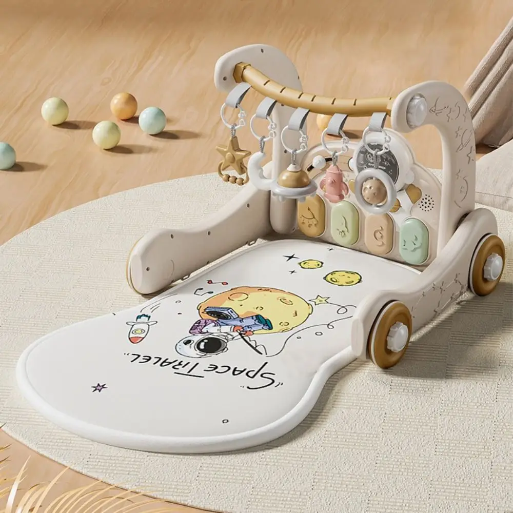 Multi-Functional Baby Piano Fitness Frame Educational Activity Early Education Walker Pedal Game Pad Music Play Gym