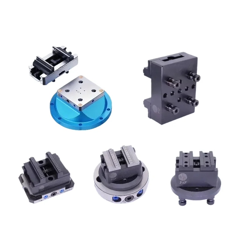 Four-axis five-axis fixture quick change self-centering vice tooling 4-hole zero-point positioning plate CNC aluminum parts stee