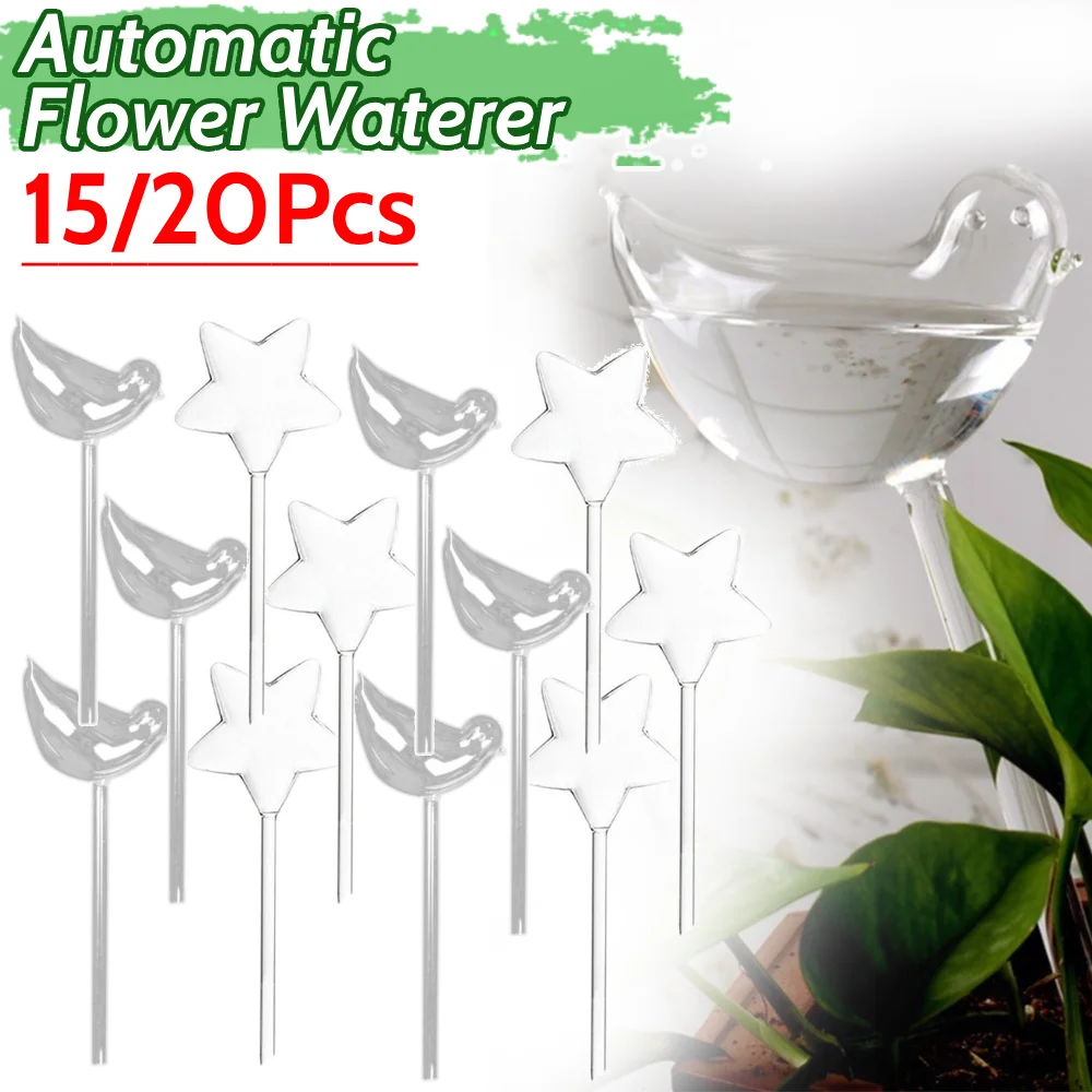 15/20pcs Automatic Plant Water Feeder Self Watering PVC Ball Indoor Outdoor Flowers Water Cans Flowerpot Drip Irrigation Device