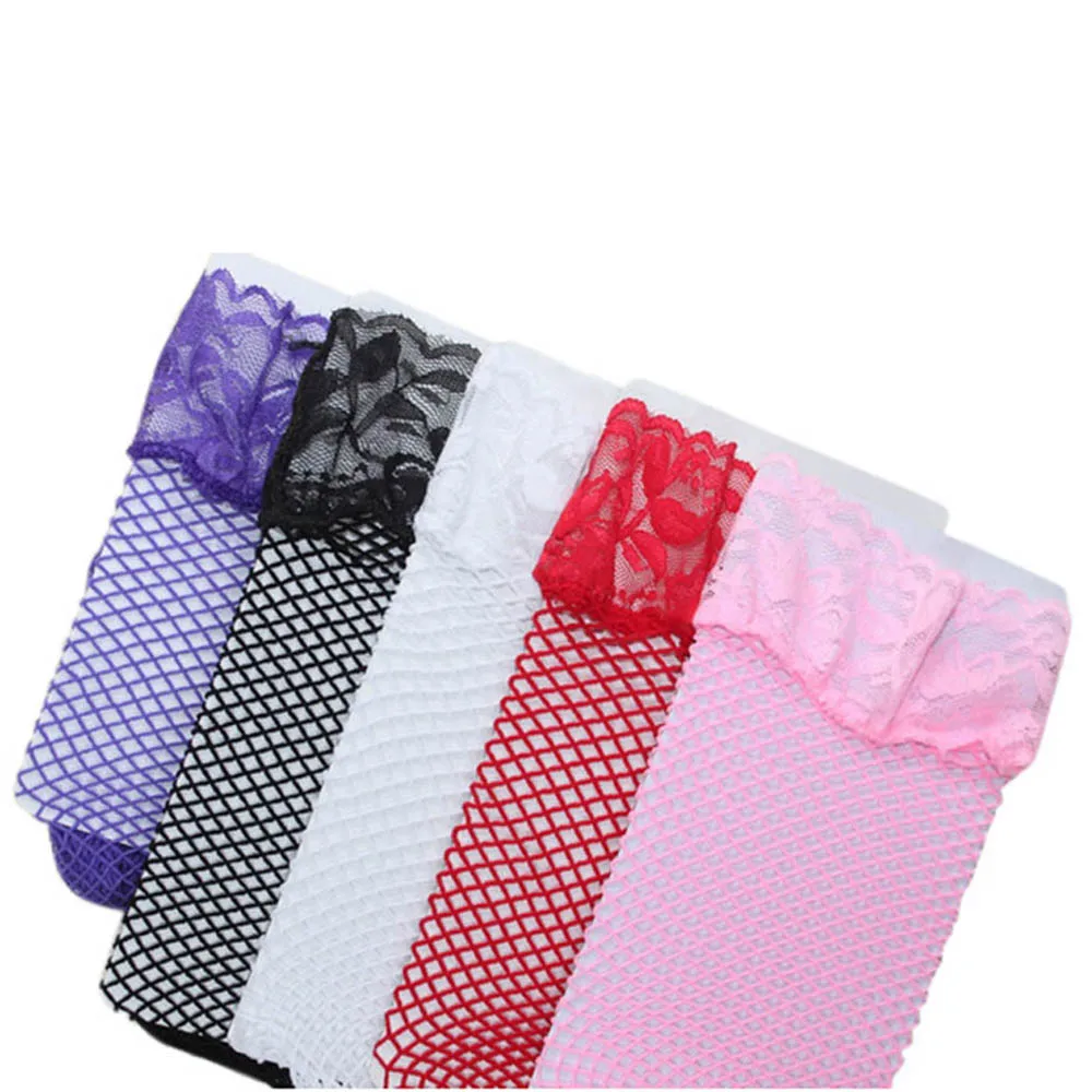 1 زوج مثير الملابس الداخلية شبكة جوارب الدانتيل أعلى شير البقاء حتى الركبة الفخذ العليا صافي جوارب جوارب شبكية meias الجوارب الجوارب