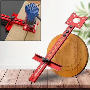 Router milling groove bracket woodworking cutting milling circular tool auxiliary circular milling tools
