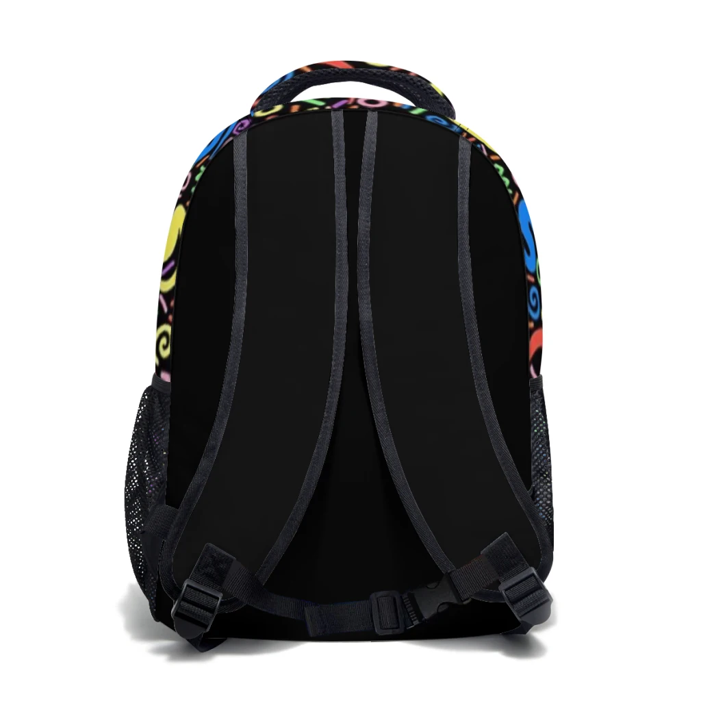 Worm Op Een String Retro Bowlingbaan Tapijt Schooltas Voor Meisjes Grote Capaciteit Studentenrugzak 17Inch