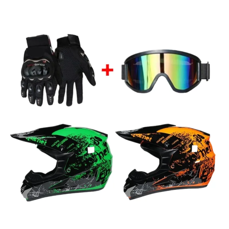 Integral-Motorradhelm, modulares, hochklappbares Design, kratzfester Schutzschild, Belüftungssystem, Motocross-Renn-Kopfschutz für Männer und Frauen, Roller