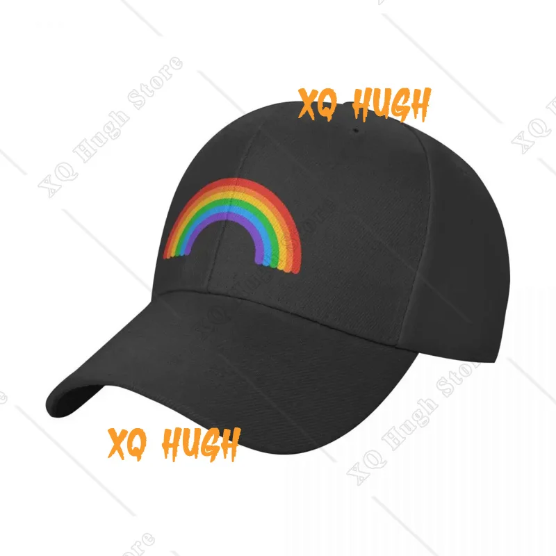 Cute Rainbow - HAPPY PRIDE Baseball Cap Golf Cap black Hats Man Women's