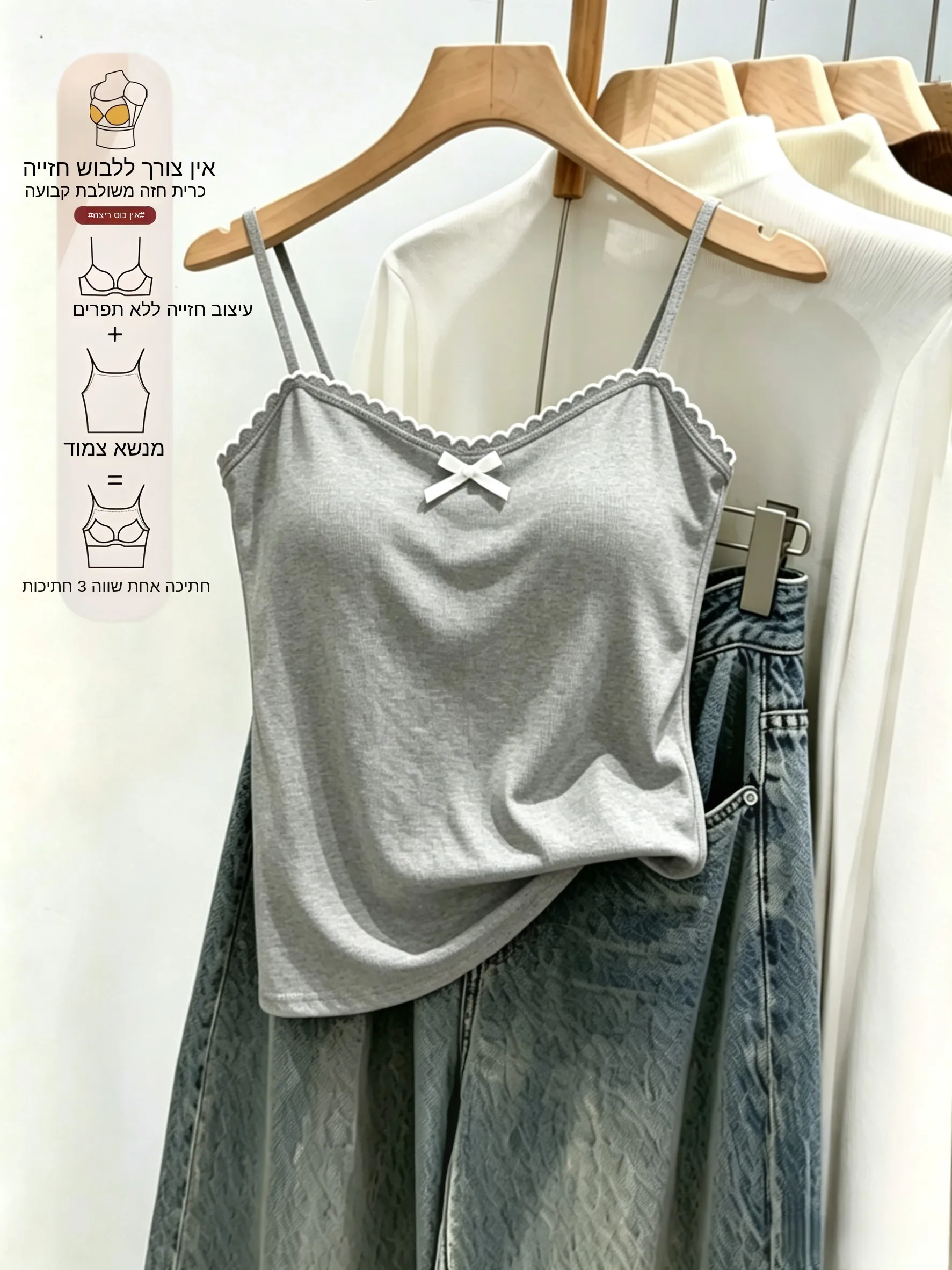 

Women's Slim Fit Tank Top 95 Cotton Summer New Style Large Size Inner Wear Outer Wear Pure Desire Beautiful Back Vest