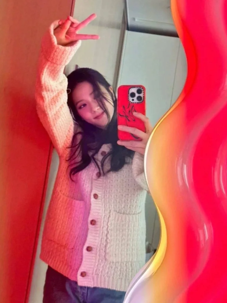 سترة Kim Ji Hyun المحبوكة المكتنزة المفتوحة سترة كلاسيكية فضفاضة وناعمة كسول سترة نسائية خريفية طويلة Sve ولكن... #2