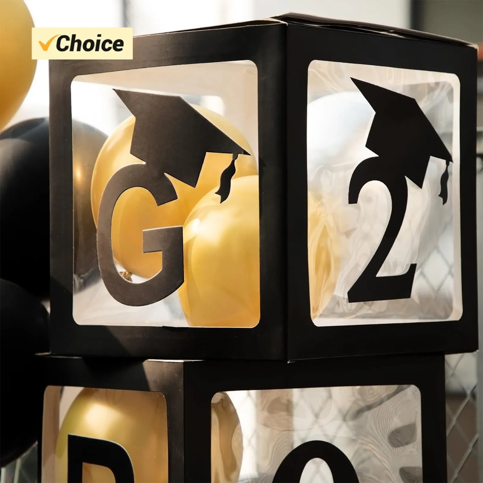 

New Graduation Party Decoration Black Box With Graduation & Of You Letters