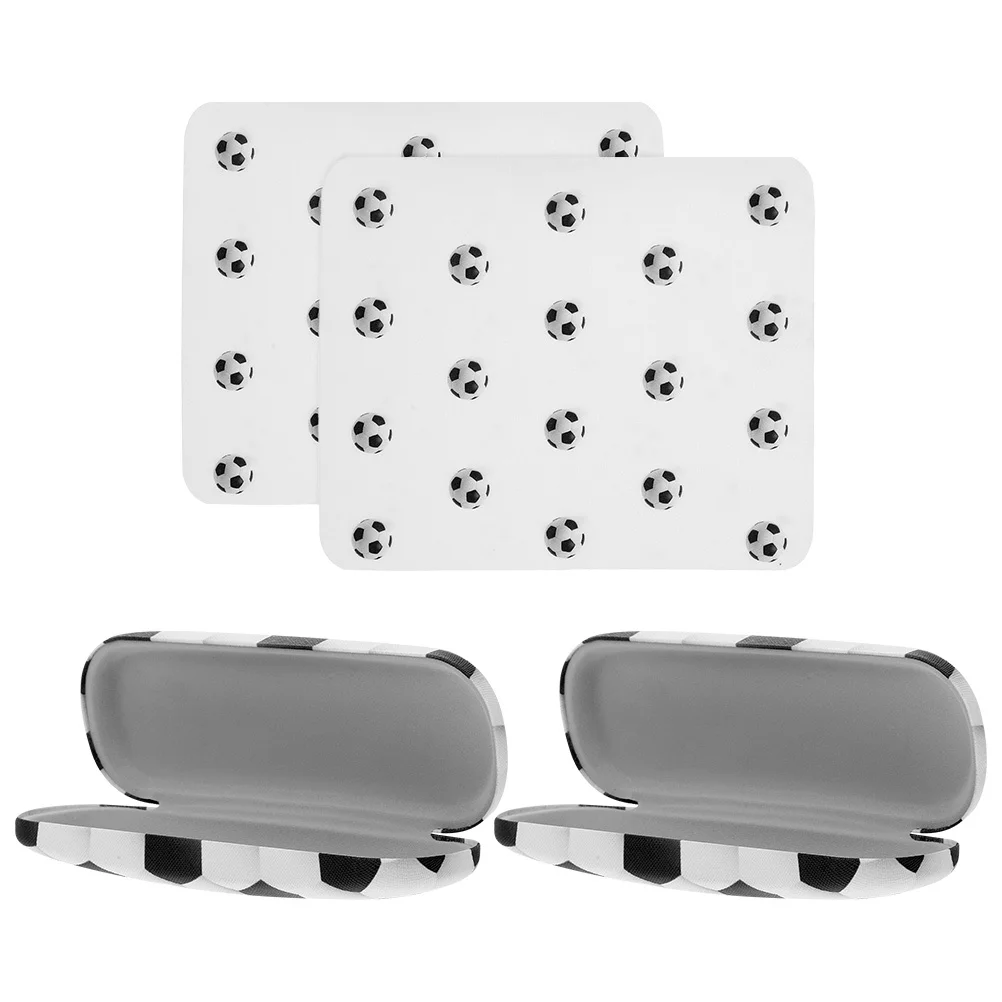 

4Pcs Eyeglass Case Lightweight Portable Football Design Travel Sunglasses Organizer Protective Glasses Holder Storage for Men