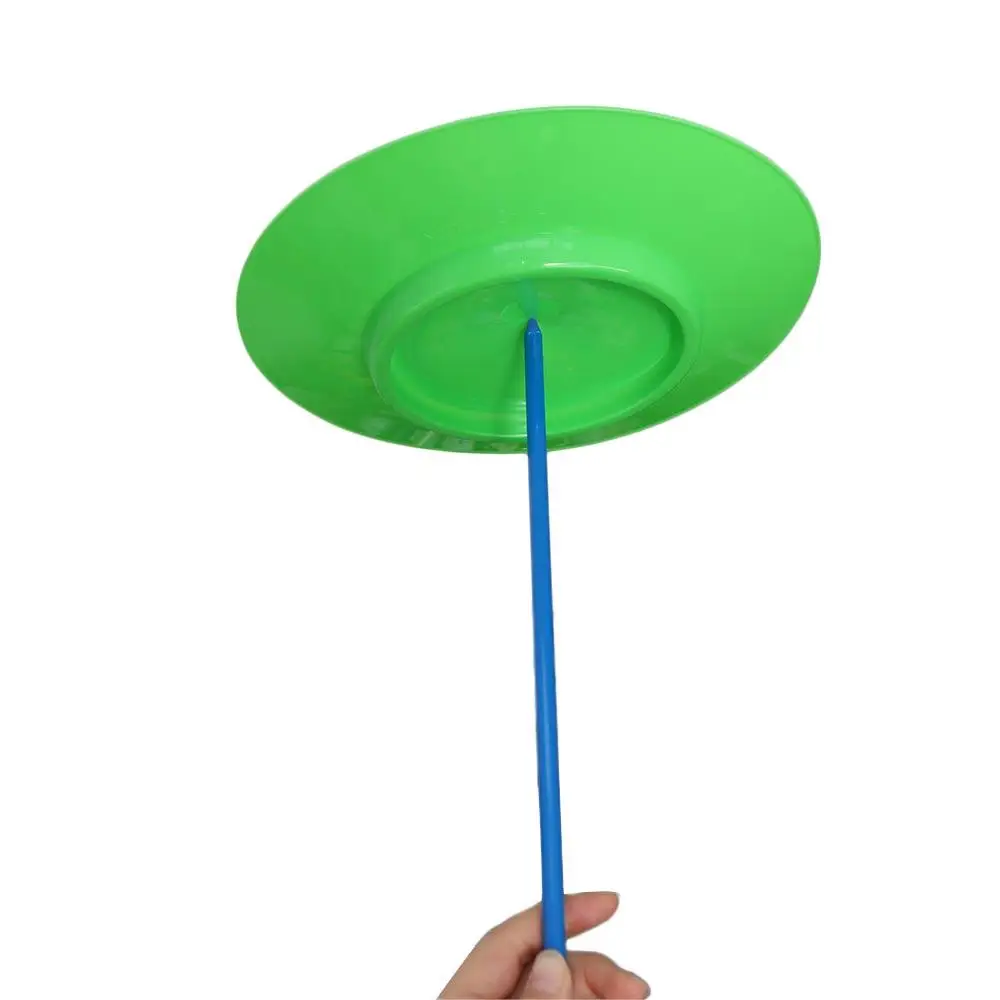 Flying Disc Juggling Spinning Plates Circus Performance Balance Skills Acrobatic Turntable Colorful Ability Training