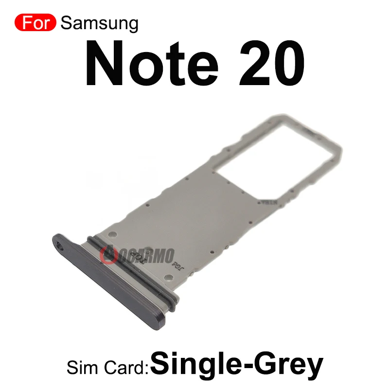 Slot MicroSD Baki Sim Ganda untuk Samsung Galaxy Note 20 Bagian Pengganti Kartu SIM Tunggal