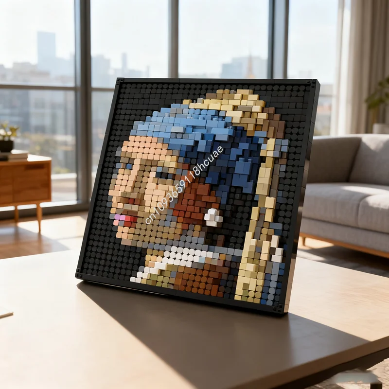 

2711 шт. MOC серьги с жемчугом для девочек, художественная фотография, модель, строительные игрушечные блоки, сборка, рождественский подарок, креативный кирпич, детский день рождения