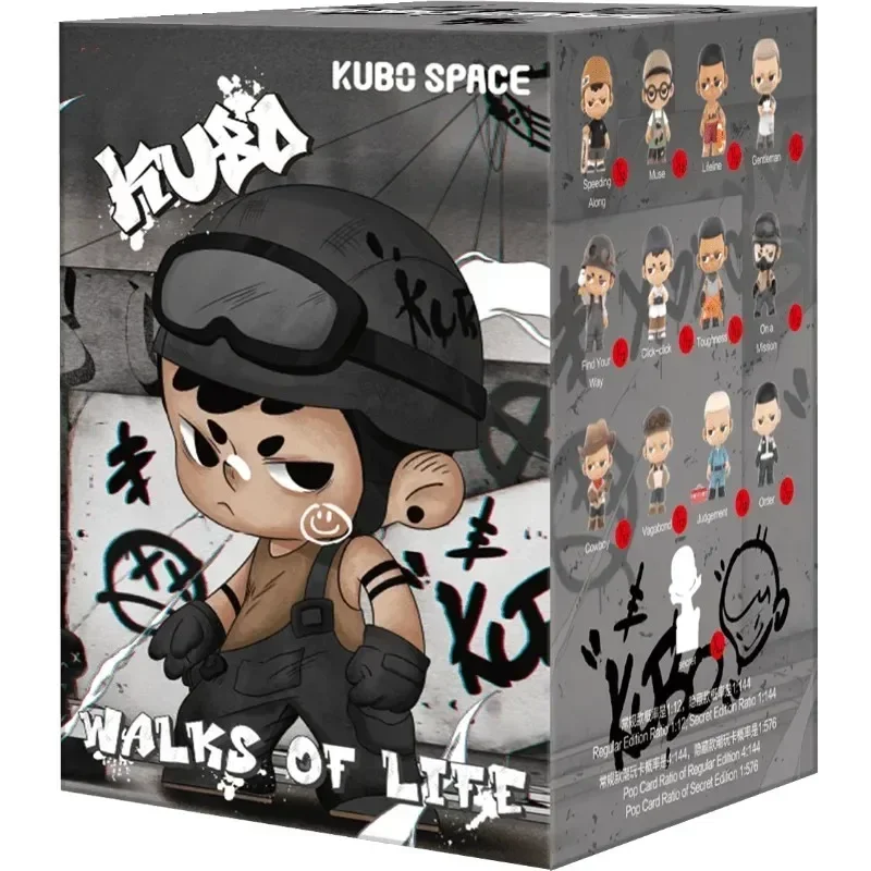 POP MART Kubo Walks of Life Series Echte Mystery Box Blind Box Guess Bag Speelgoed Pop Schattig Desktop Ornamenten Collectie Cadeau Schattig