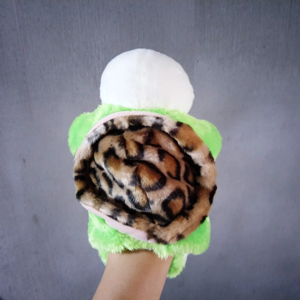 Weiches gefülltes Geschenk für Kleinkinder, Plüschtier, Schildkröte, Handpuppe