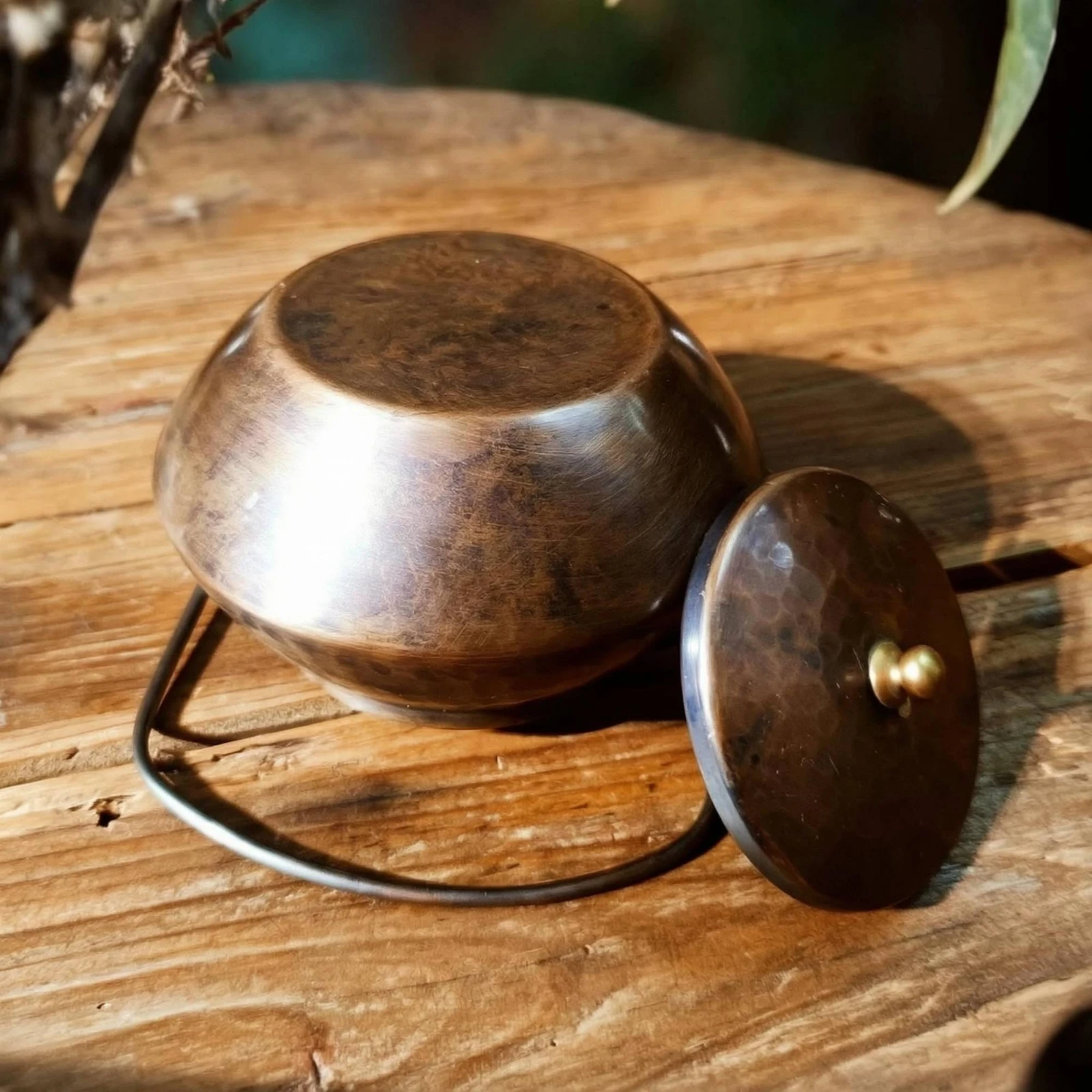 Turkish Tea Kettle Vintage Finish Hammered Copper Tea Kettle Hammered Copper Teapot Arched Handle Cookware