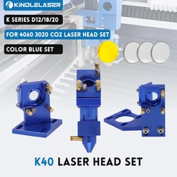 KINDLELASER K Series CO2 Laser Head Set Lens Dia12/18/20mm Mirror Dia 20mm for 2030 4060 K40 Laser Engraving Cutting Machine